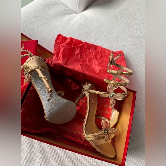 Rene Cavoilla Butterfly heels 6.5 brand new